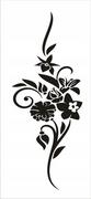 Naklejki na ścianę - Naklejka na ścianę motyl kwiaty dekor Ornament 118, 100x40 cm - miniaturka - grafika 1