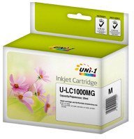 Xerox UNi-1 tusz do Brother LC1000/LC970 20 ml magenta new U-LC1000MG