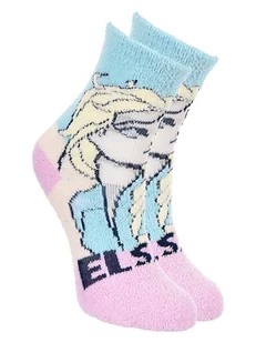 Disney Frozen Skarpety "Kraina Lodu" w kolorze jasnoróżowo-błękitnym - Skarpetki damskie - miniaturka - grafika 1