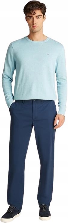 TOMMY HILFIGER SPODNIE MĘSKIE GRANATOWE CHINOS 38/36 1JQA