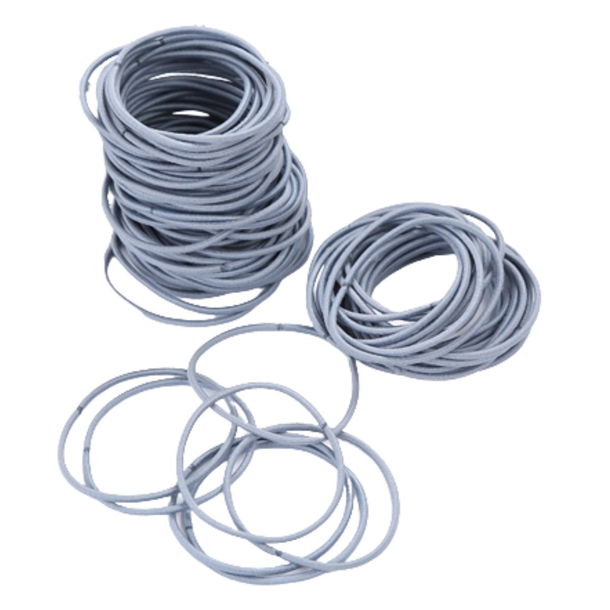 Gumki do Włosów Szare Zestaw 100 Sztuk Cienkie Bezpieczne i Wytrzymałe