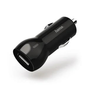 ŁADOWARKA SAMOCHODOWA USB 2xUSB) 12V 2,4A CZARNA) - Ładowarki samochodowe - miniaturka - grafika 1