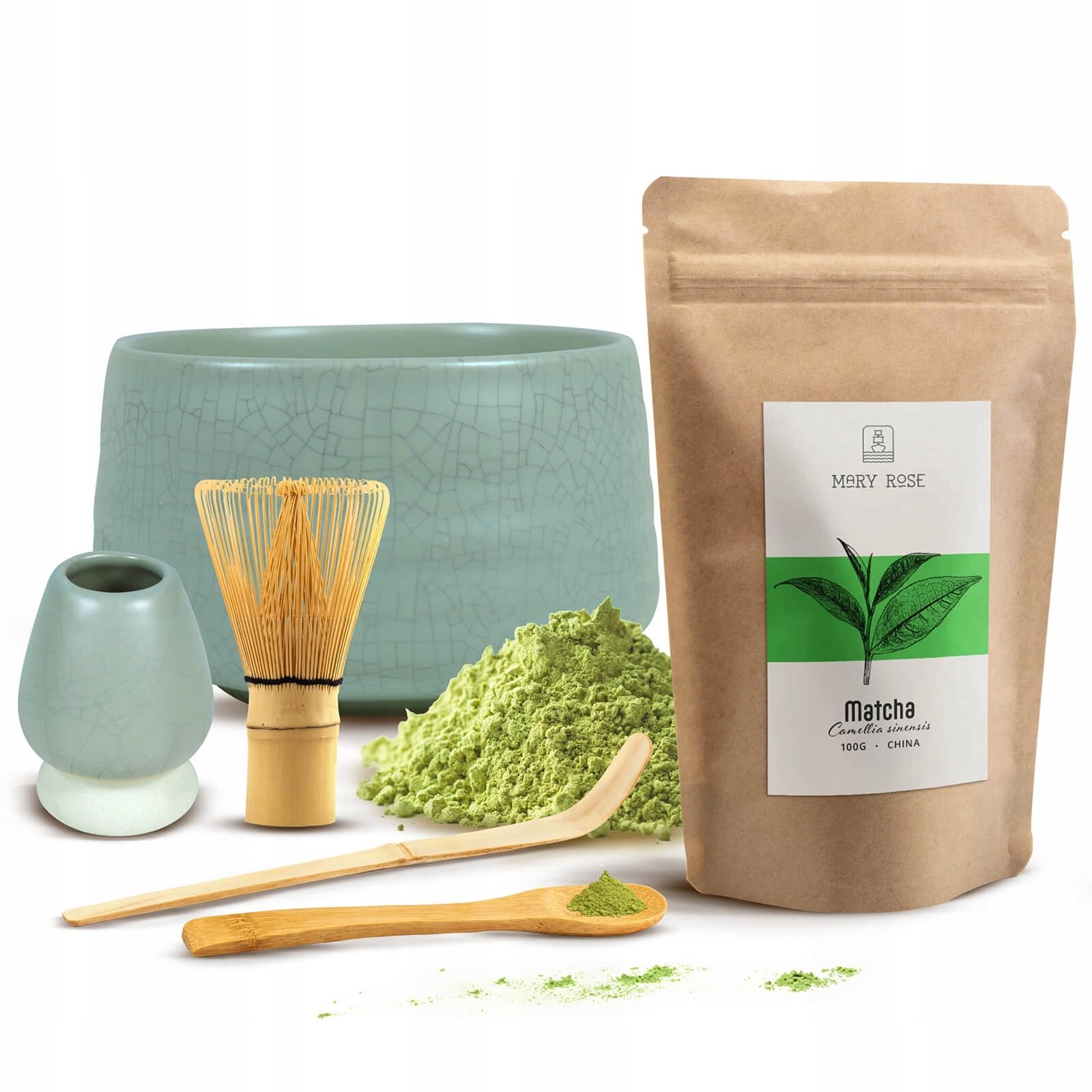Zestaw Startowy Do Parzenia Matchy Akcesoria Matcha Codzienna 100g