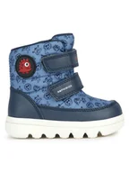 Buty dla chłopców - Geox Śniegowce B Willaboom Boy B Ab B365BF 0MNBC C4327 M Niebieski - miniaturka - grafika 1