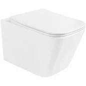 Miski WC - Miska WC Rimless z deską wolnoopadającą slim MEXEN Teo, biała - miniaturka - grafika 1