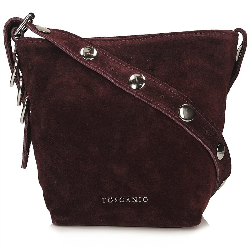 Elegancka zamszowa torebka skórzana Toscanio G99