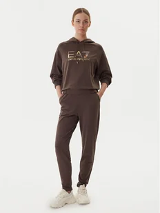 EA7 Emporio Armani Dres 7W000687 AF12502 U6063 Brązowy Regular Fit - Dresy damskie - miniaturka - grafika 1