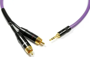 Kabel Melodika Jack 3.5mm - RCA Cinch x2 10m fioletowy - Kable komputerowe i do monitorów - miniaturka - grafika 1