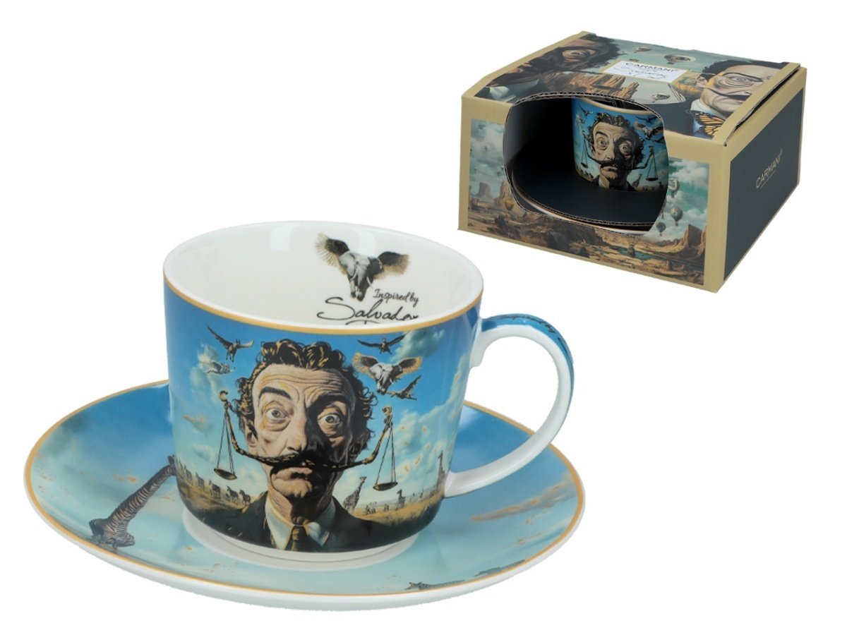 Filiżanka do herbaty ze spodkiem Dali oko Carmani