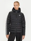 Kurtki damskie - adidas Kurtka przejściowa adicolor IW5849 Czarny Slim Fit - miniaturka - grafika 1