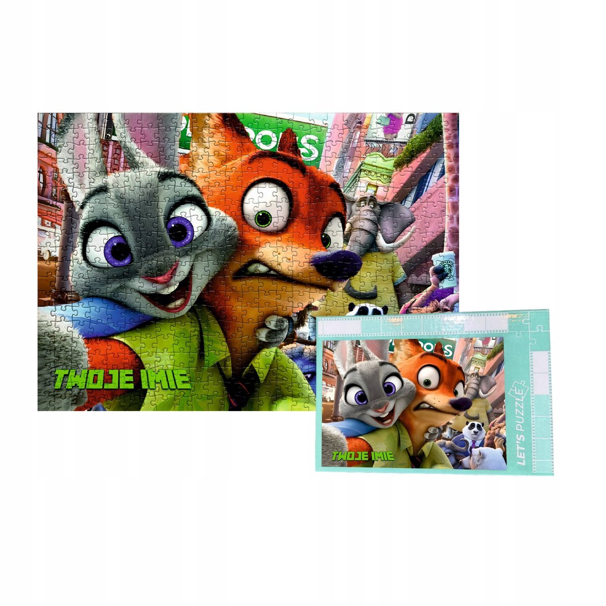 Personalizowane Puzzle Zwierzogród Zootopia 500 el. - różne wzory