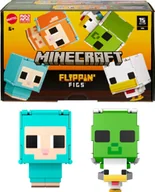 Figurki dla dzieci - Mattel Minecraft 2-pak Figurki z transformacją 2 w 1 z dużą głową i pi - miniaturka - grafika 1