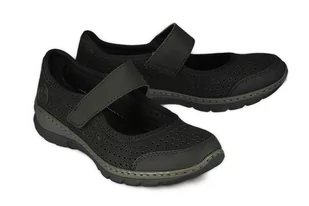 RIEKER L32B5-00 black, półbuty damskie - Rieker - Półbuty damskie - miniaturka - grafika 1