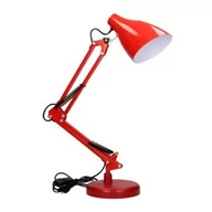 Lampy stojące - DIAN lampa biurkowa. 60W stalowa, czerwona DL-1/R - miniaturka - grafika 1