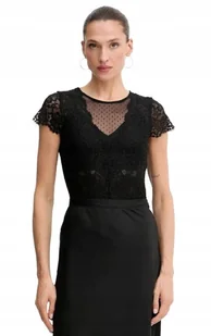 MORGAN CZARNE BODY Z KRÓTKIM RĘKAWEM I KORONKOWĄ WSTAWKĄ XS I1D - Odzież ciążowa MORGAN CZARNE BODY Z KRÓTKIM RĘKAWEM I KORONKOWĄ WSTAWKĄ XS I1D - Odzież ciążowa - miniaturka - grafika 1