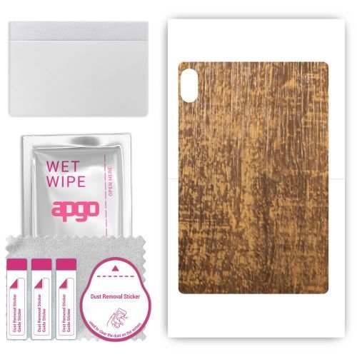 folia naklejka skórka strukturalna na TYŁ do Doogee T10 Plus - Drewno Dąb Stary - apgo SKINS