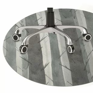 Mata pod fotel biurowy Wzór paski 3D fi100 cm - Podnóżki, podpórki, podkładki - miniaturka - grafika 1