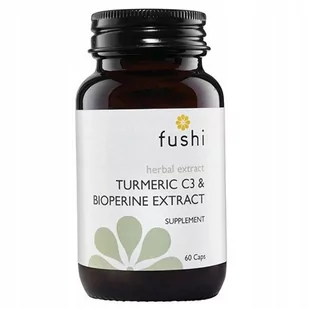 FUSHI Fushi Turmeric C3 & Bioperine Extract x 60 kaps - Serce i układ krążenia - miniaturka - grafika 1