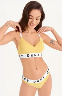 DKNY bawełniany biustonosz push-up bez fiszbinów DK4518, Kolor żółty, Rozmiar S, DKNY - Primodo.com - Bielizna sportowa damska - miniaturka - grafika 1