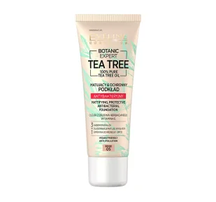 Eveline cosmetics Tea Tree Matujący Podkład Antybakteryjny 05 Beige EVEL-1667 - Podkłady do twarzy - miniaturka - grafika 1