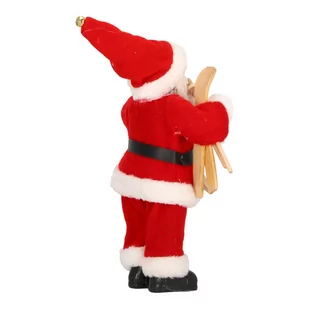 Mikołaj pluszowy czerwony 30 cm - Ozdoby bożonarodzeniowe - miniaturka - grafika 4