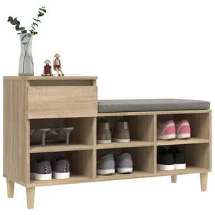 Lumarko Szafka na buty, dąb sonoma, 102x36x60 cm - Szafki na buty - miniaturka - grafika 5