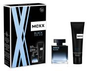 Zestawy kosmetyków męskich - Zestaw męski Mexx Black For Him Woda Toaletowa 30 ml + Żel pod prysznic 50 ml (3616303430412) - miniaturka - grafika 1