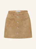 Spódnice - Only Spódnica O Wyglądzie Skóry braun - ONLY - miniaturka - grafika 1