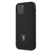 Etui i futerały do telefonów - Ferrari FEOGOHCP12MBK iPhone 12/12 Pro 6,1" czarny/black hardcase Off Track Perforated - miniaturka - grafika 1