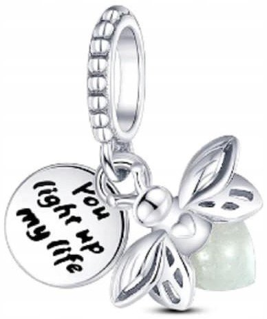 CHARMS ŚWIECĄCY W CIEMNOŚCI ŚWIETLIK ROBACZEK ŚWIĘTOJAŃSKI BEADS ORYGINALNY