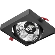 Lampy pozostałe - Oprawa Podtynkowa Ruchoma Gu10 Es111 Kwadrat Czarna Carpi Lumiled - miniaturka - grafika 1
