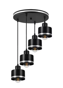 Candellux Wama lampa wisząca 4-punktowa czarna/chrom 34-00491 34-00491 - Lampy sufitowe - miniaturka - grafika 1