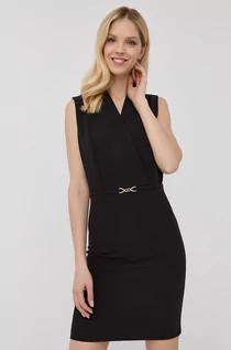 Sukienki - Morgan sukienka kolor czarny mini dopasowana - grafika 1