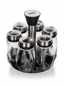 Pojemniki kuchenne - PRZYPRAWNIK pojemnik na przyprawy zestaw do kuchni stojak box 120 ml 6szt - miniaturka - grafika 1