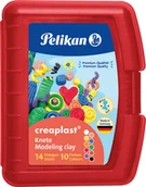 Masy plastyczne - Pelikan Pelikan Kinderknete Creaplast 10 Farben im roten Etui, 240g - miniaturka - grafika 1