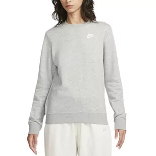 Bluza Nike Sportswear Club Fleece DQ5473-063 - szara - Bluzy sportowe damskie - miniaturka - grafika 1