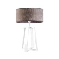 Lampy stojące - Lampa podłogowa LYSNE Thor, 60 W, E27, beton/biała, 61x40 cm - miniaturka - grafika 1