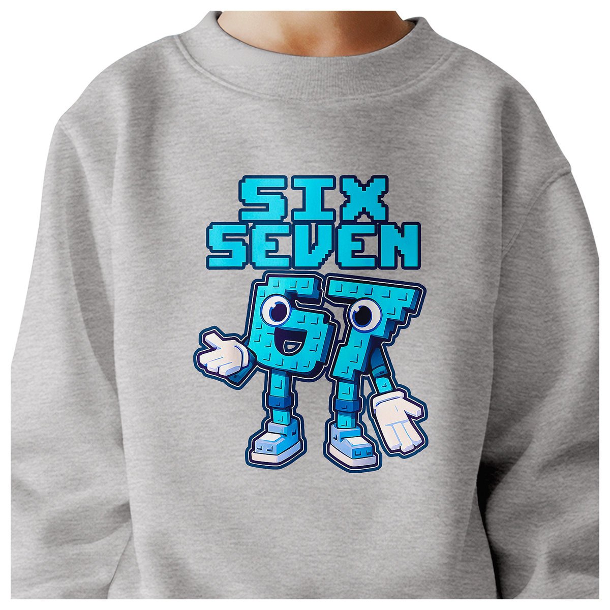 BLUZA DZIECIĘCA 67 SIX SEVEN KLOCKI VIRAL DLA CHŁOPCA DZIEWCZYNKI 122-128