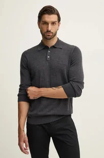 Guess sweter wełniany męski kolor szary lekki M4BR54.Z3ID0 - Swetry męskie - miniaturka - grafika 1