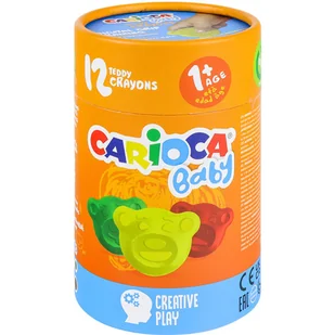 Kredki Misiaki BABY dla dzieci 1+ 12 sztuk (43957) 160-2349 - Przybory szkolne - miniaturka - grafika 1