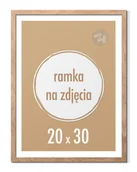 Ramki na zdjęcia - Ramka na zdjęcia 20x30 cm Ramki 30x20 brązowa stojąca z nóżką - miniaturka - grafika 1