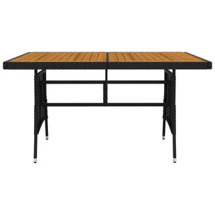 5-częściowy zestaw mebli ogrodowych, polirattan, czarny - Meble ogrodowe - miniaturka - grafika 8