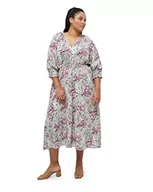 Sukienki - Peppercorn Marva damska sukienka z rękawem 3/4, zielona miętowa nadruk, 24, Nadruk w kolorze zielonej mięty, 50-Plus - miniaturka - grafika 1