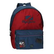 Plecaki szkolne i tornistry - Pepe Jeans Chest plecak szkolny, regulowany, czerwony, 31 x 44 x 17,5 cm, poliester, 20,46 l - miniaturka - grafika 1