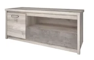 Inne meble do salonu - Szafka Rtv Jazz 1D1S/125 Kasztan Nairobi / Onyx - miniaturka - grafika 1