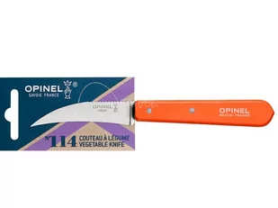 Opinel Nóż do jarzyn No. 114 zakrzywione ostrze ze stali nierdzewnej z uchwytem z drewna bukowego 254393 - Noże - miniaturka - grafika 1