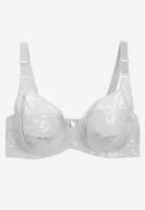 Biustonosze - Jasnoszary Biustonosz Koronkowy Typu Full Cup Vikoni - miniaturka - grafika 1