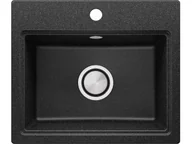 Zlewozmywaki - Zlewozmywak kuchenny granitowy jednokomorowy bez ociekacza Oslo - miniaturka - grafika 1