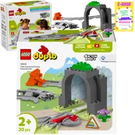 Klocki - LEGO DUPLO Tunel i Tory Kolejowe - Zestaw rozszerzający 10425 KLOCKI PREZENT + EBOOK - miniaturka - grafika 1