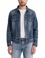 Kurtki męskie - Replay męska kurtka sztruksowa, 009 Medium Blue, XL - miniaturka - grafika 1